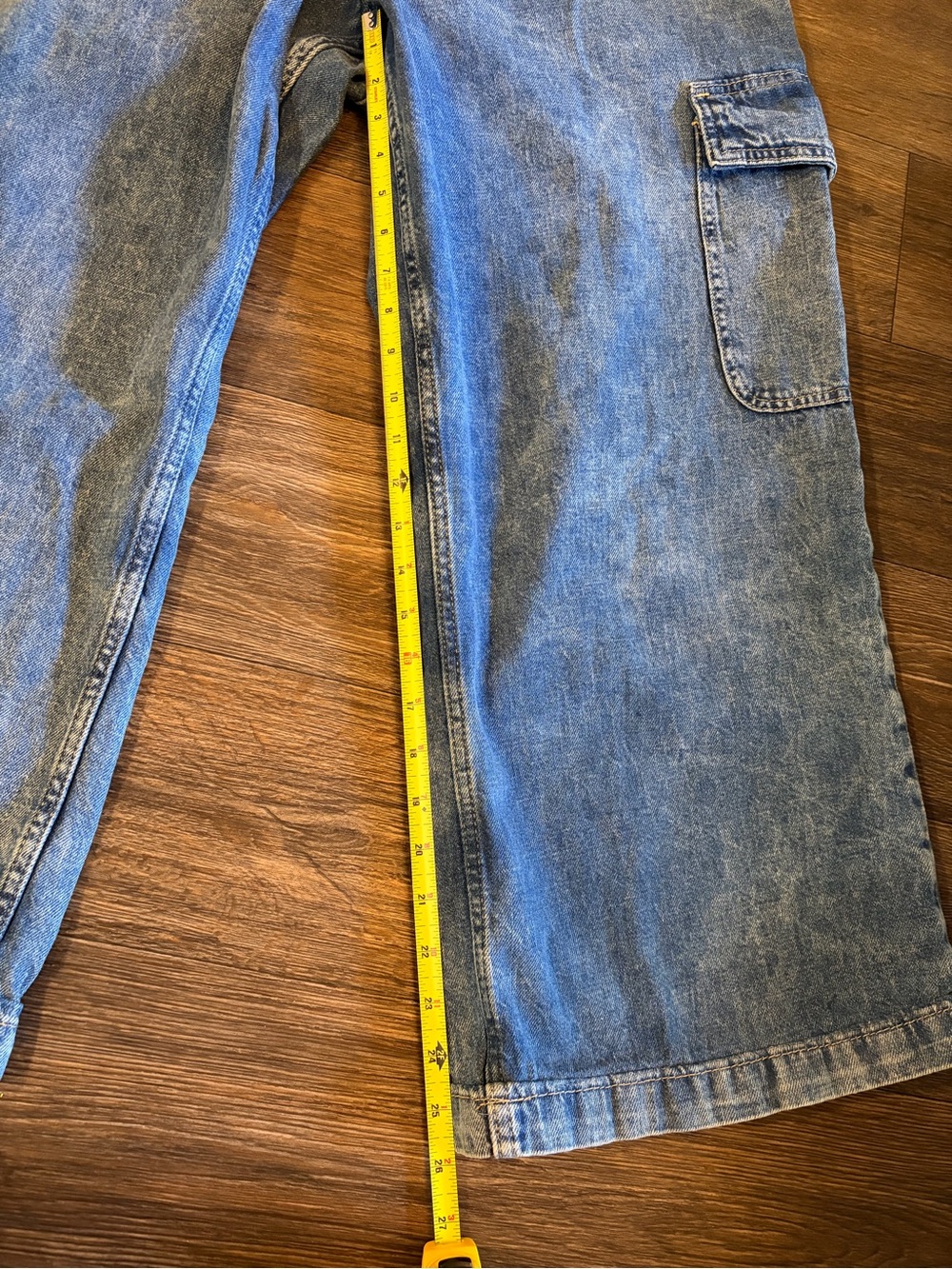 Gap Denim Women’s Pull-On High Rise Wide Leg Coastal Cropped Pants Size XL - Picture 5 of 7